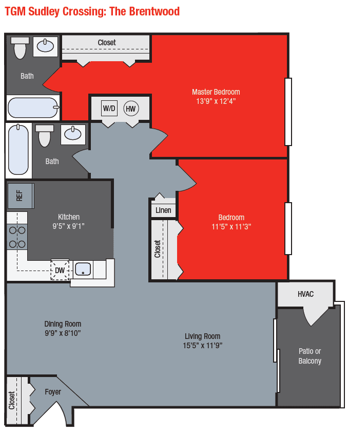 Apartments For Rent TGM Sudley Crossing - Brentwood